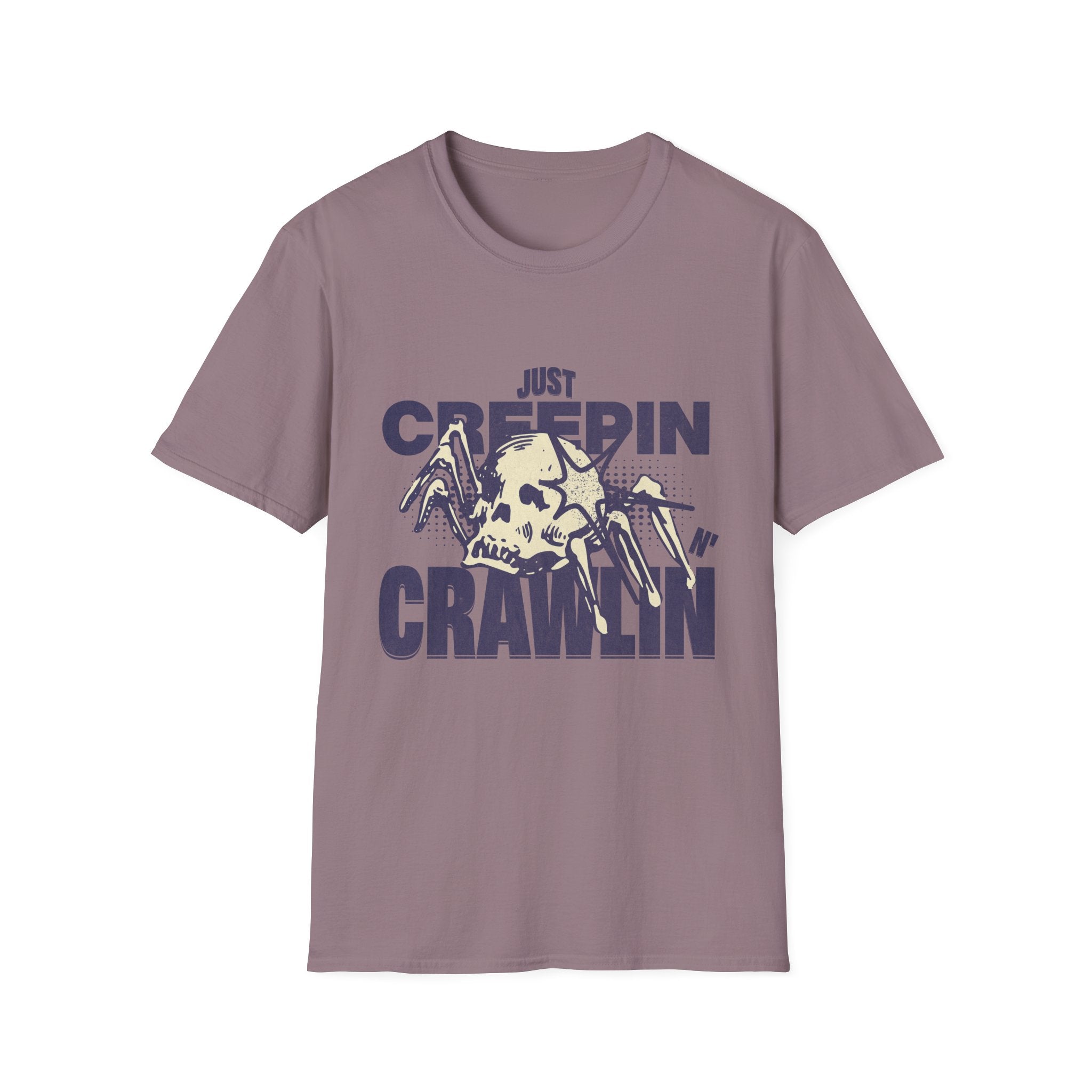 Just Creepin N Crawlin - Unisex Softstyle T-Shirt (Front) - Damned Threads